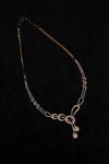 Golden Knot CZ Necklace Set