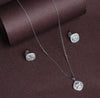 Luxe Grid Sparkle Pendant Set
