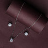 Classic Square Halo Sparkle Pendant