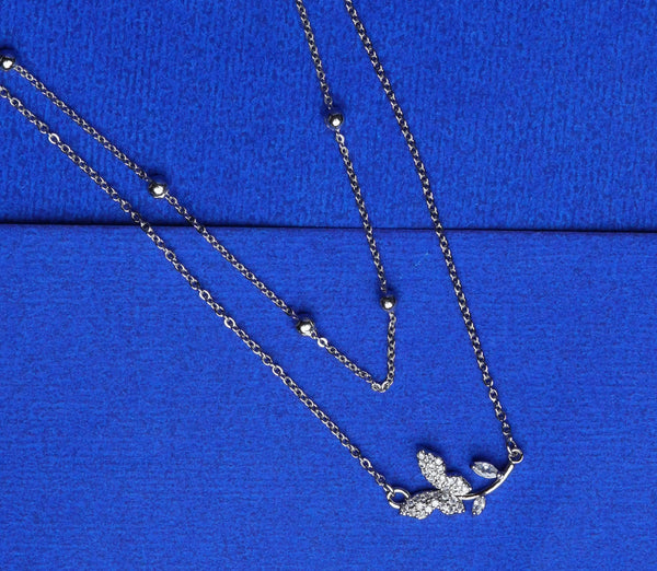 Layered Butterfly Charm Pendant