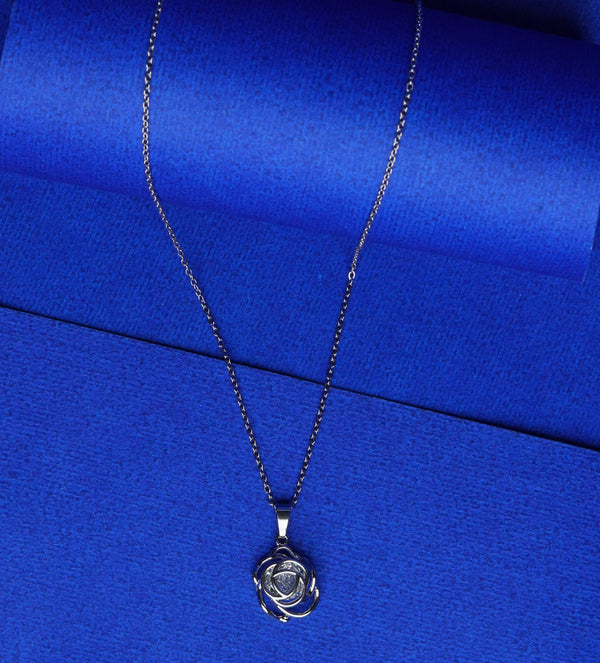 Twisted Rose Sparkle Pendant