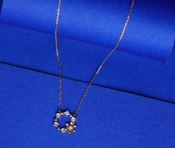 Blooming Crystal Charm Pendant