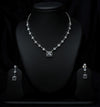Regal Square CZ Necklace Set