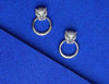 Panther Face Stud Earrings