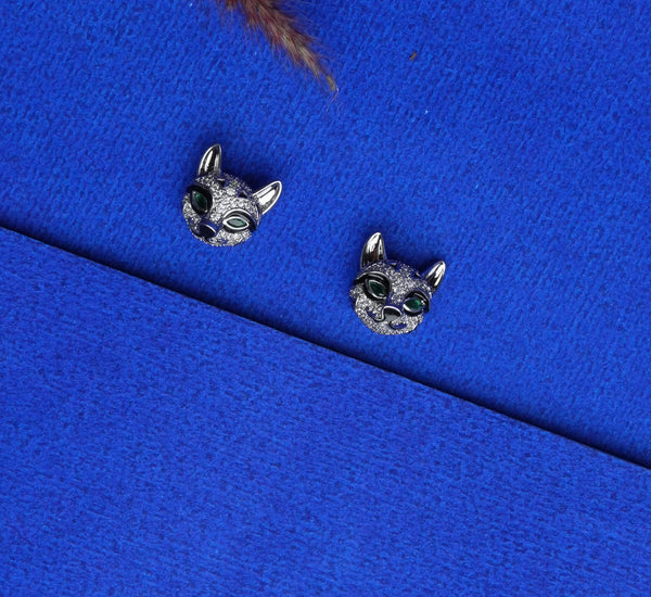 Royal Feline Sparkle Studs