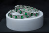 Emerald Grace CZ Bangle Set