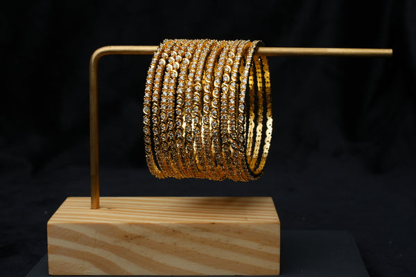 Aurelia Glow CZ Bangle Set