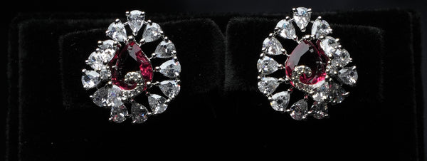 Pear Bloom Sparkle Studs
