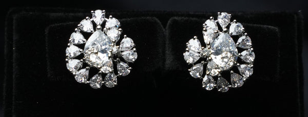 Pear Bloom Sparkle Studs