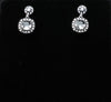 Classic Halo Cushion Drop Earrings