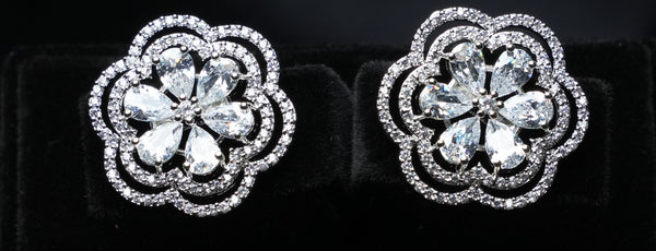 Crystal Bloom Statement Studs