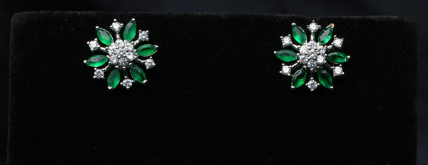 Floral Radiance Stud Earrings