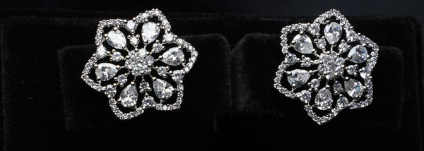 Elegant Marquise Cluster Studs
