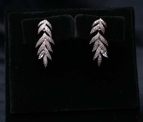 Falling Leaf Drop Earrings