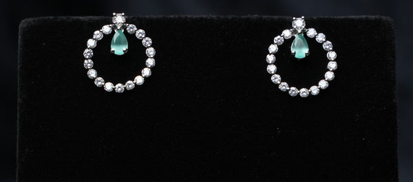 Glamour Circle Drop Earrings