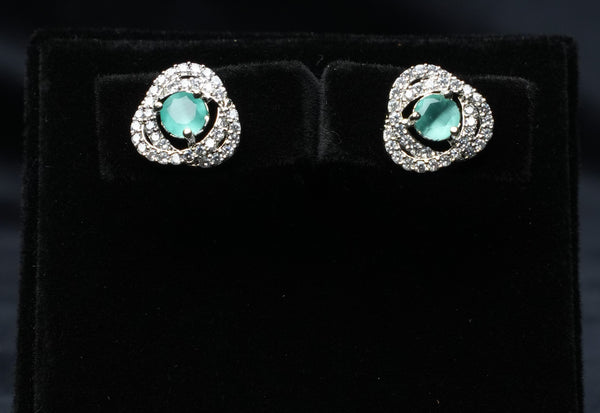Crystal Orbit Stud Earrings