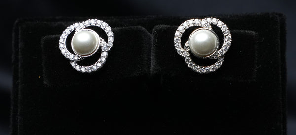 Classic Pearl Sparkle Studs