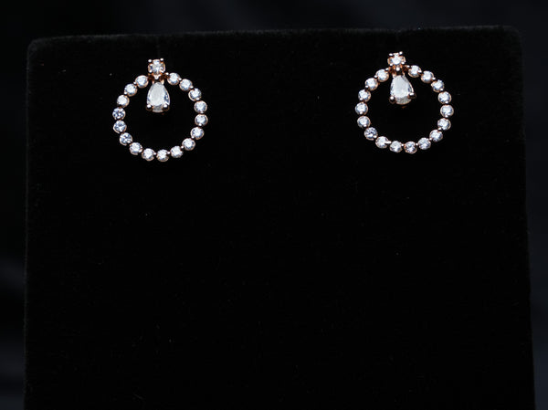 Glamour Circle Drop Earrings