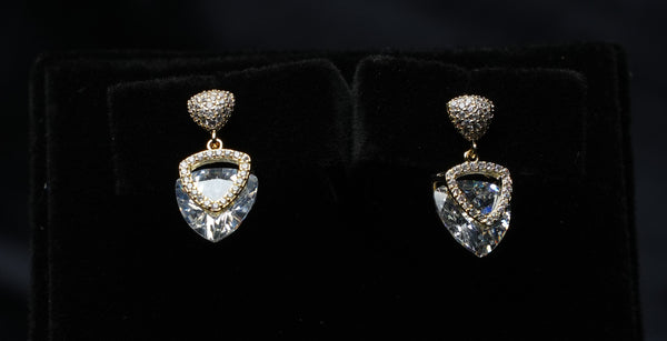 Heartstone Drop Earrings