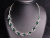 Emerald Whirl CZ Necklace Set