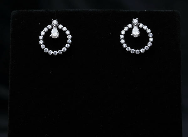Glamour Circle Drop Earrings