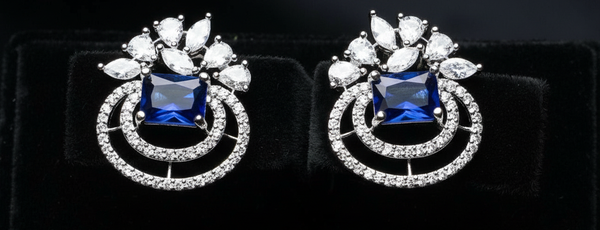 Regal Halo Drop Studs