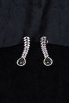 Emerald Teardrop Vine Necklace & Earrings Set