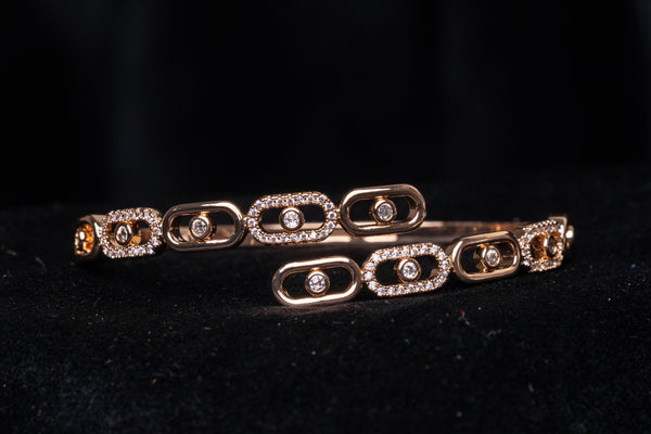 Rose or Gold or Silver Radiance Link Bracelet