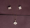 Radiant Square Sparkle Pendant Set