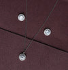 Radiant Halo Circle Sparkle Pendant