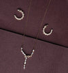 Snake Curve Sparkle Pendant Set