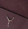 Snake Curve Sparkle Pendant Set