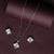 Radiant Square Sparkle Pendant Set
