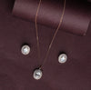 Luminous Circle Sparkle Pendant Set