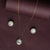 Luminous Circle Sparkle Pendant Set