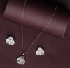 Crystal Clover Sparkle Pendant Set