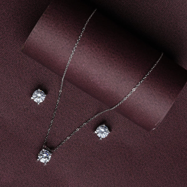 Classic Square Halo Sparkle Pendant