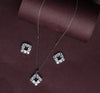 Eternal Square Brilliance Pendant Set