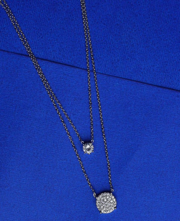 Dual Sparkle Layered Pendant
