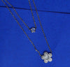 Dual Charm Sparkle Layered Pendant