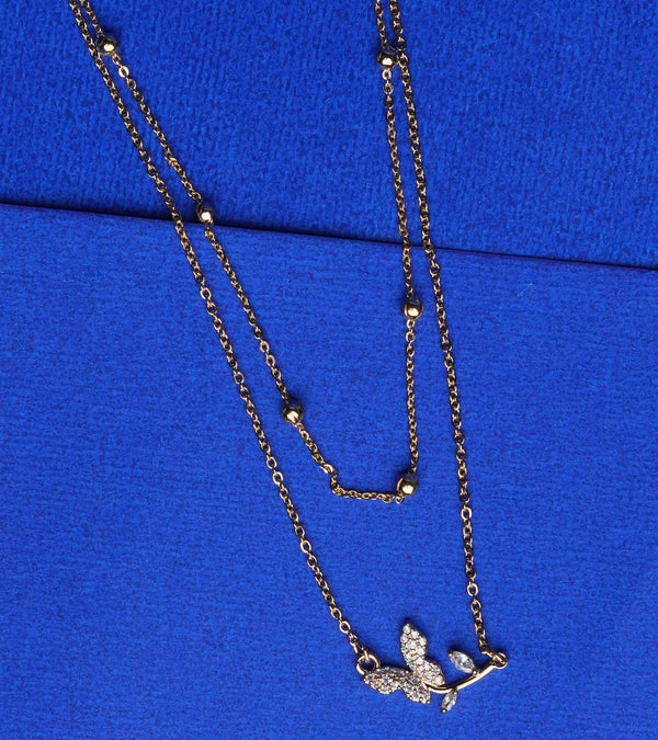 Layered Butterfly Charm Pendant
