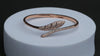 Rose Leaf Sparkle Open Bracelet