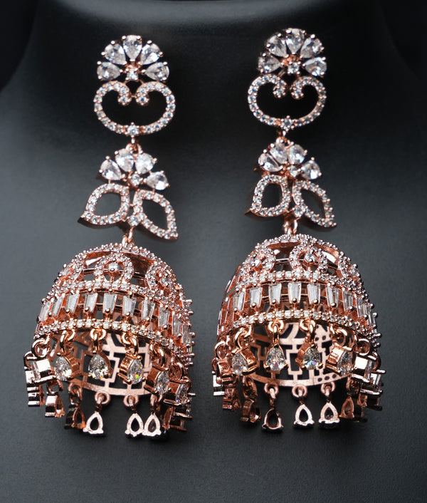 Regal Crystal Jhumka Drops