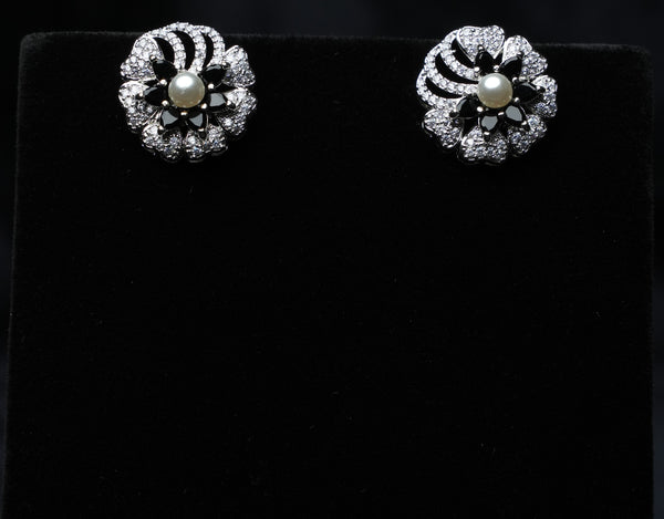 Dazzle Bloom Pearl Studs