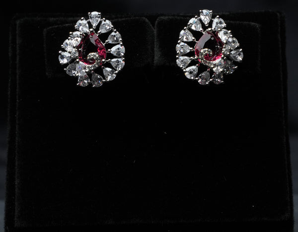 Pear Bloom Sparkle Studs