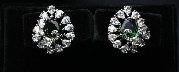Pear Bloom Sparkle Studs
