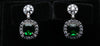 Classic Halo Cushion Drop Earrings