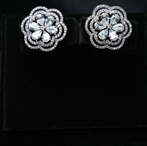 Crystal Bloom Statement Studs