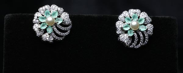 Dazzle Bloom Pearl Studs