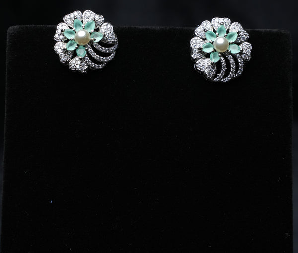 Dazzle Bloom Pearl Studs